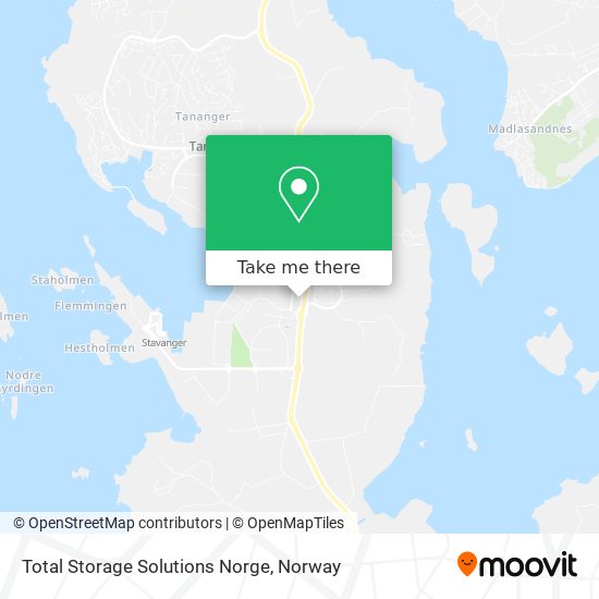 Total Storage Solutions Norge map