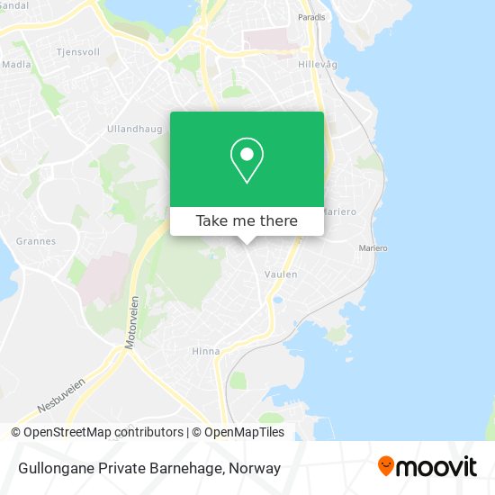 Gullongane Private Barnehage map