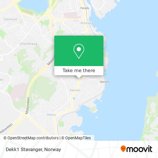 Dekk1 Stavanger map