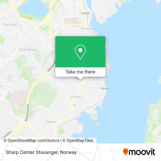 Sharp Center Stavanger map