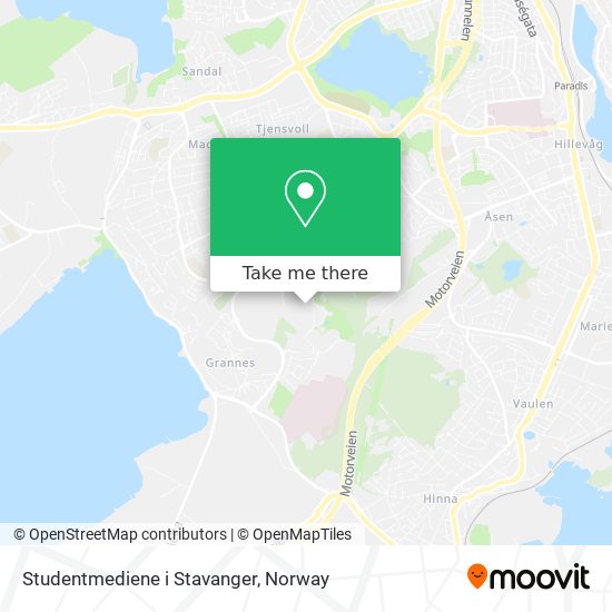 Studentmediene i Stavanger map