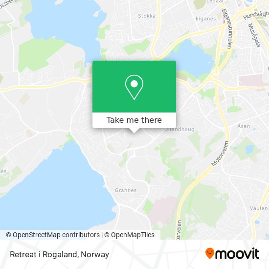 Retreat i Rogaland map