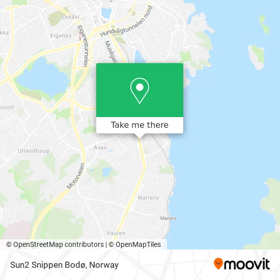 Sun2 Snippen Bodø map
