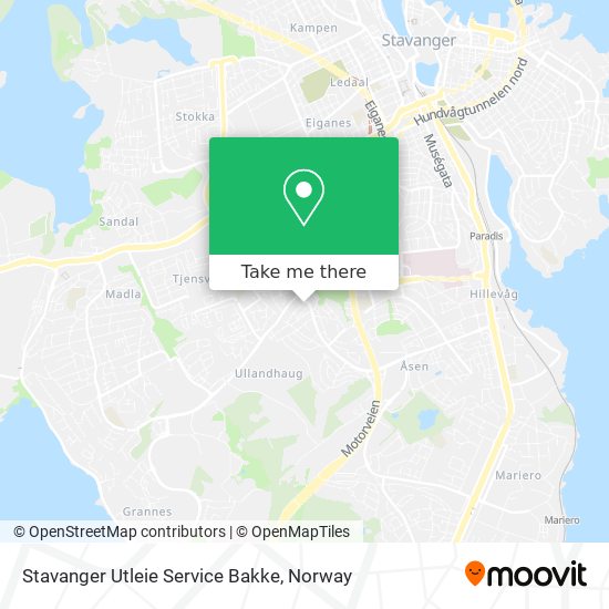 Stavanger Utleie Service Bakke map
