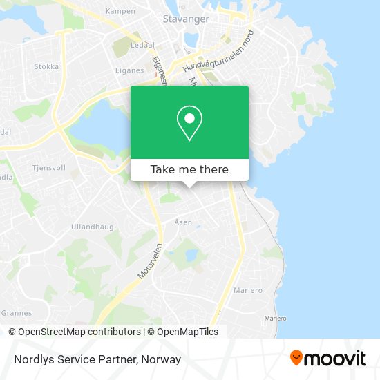Nordlys Service Partner map