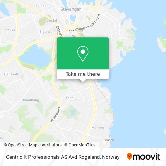 Centric It Professionals AS Avd Rogaland map