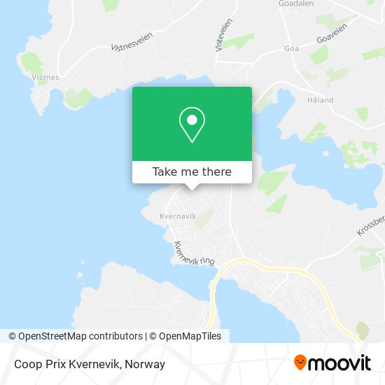 Coop Prix Kvernevik map