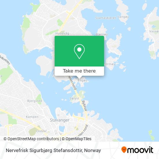 Nervefrisk Sigurbjørg Stefansdottir map