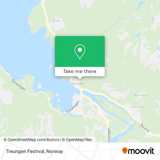 Treungen Festival map