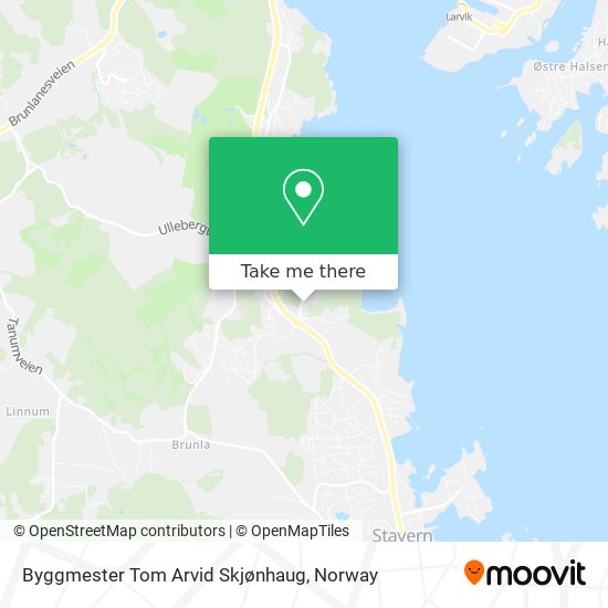 Byggmester Tom Arvid Skjønhaug map