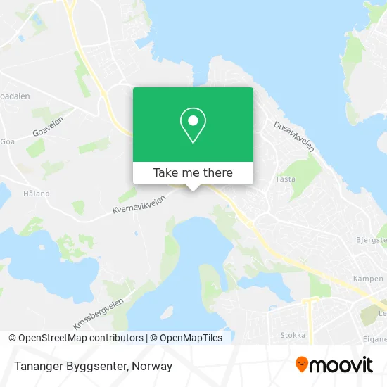 Tananger Byggsenter map