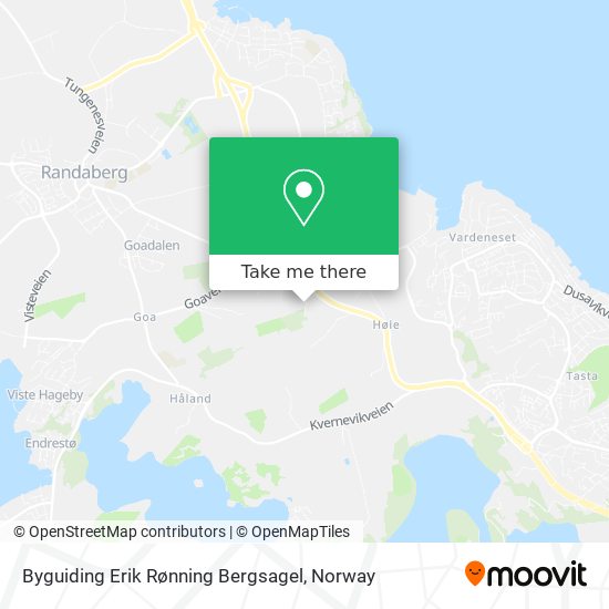 Byguiding Erik Rønning Bergsagel map