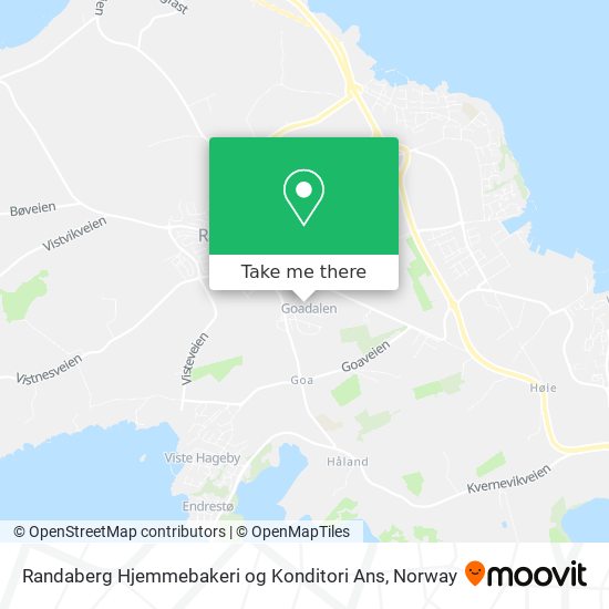 Randaberg Hjemmebakeri og Konditori Ans map