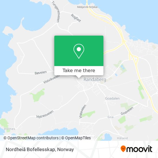 Nordheiå Bofellesskap map