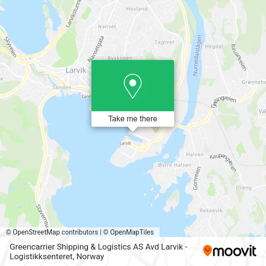 Greencarrier Shipping & Logistics AS Avd Larvik - Logistikksenteret map
