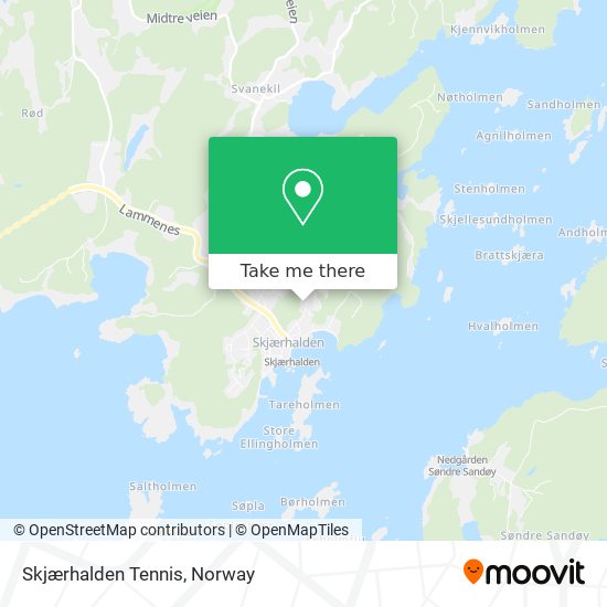 Skjærhalden Tennis map