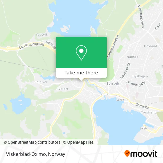 Viskerblad-Oximo map