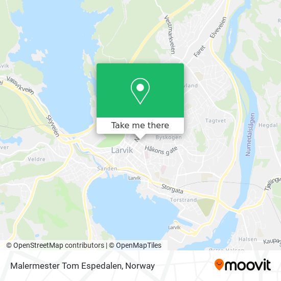 Malermester Tom Espedalen map