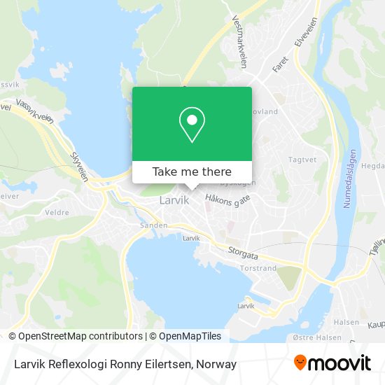 Larvik Reflexologi Ronny Eilertsen map