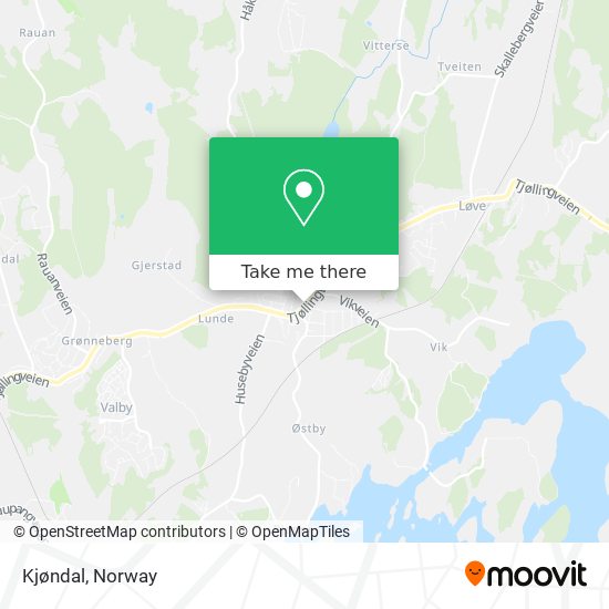 Kjøndal map