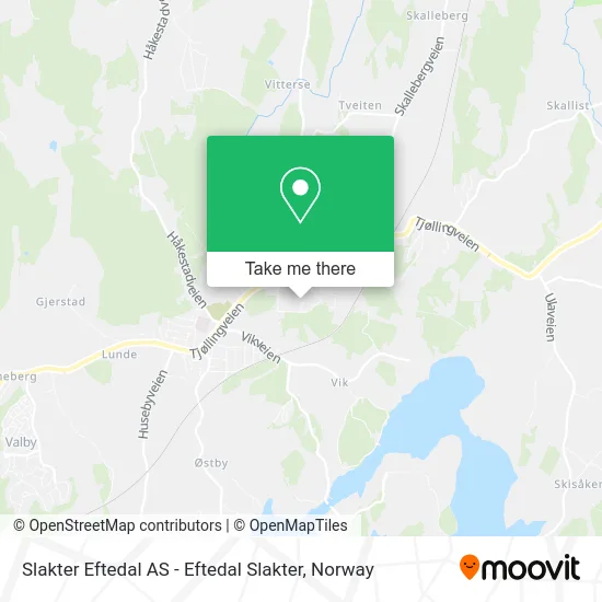 Slakter Eftedal AS - Eftedal Slakter map