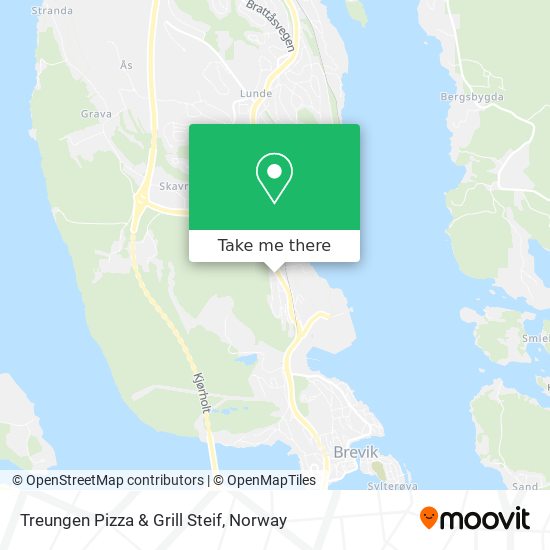 Treungen Pizza & Grill Steif map