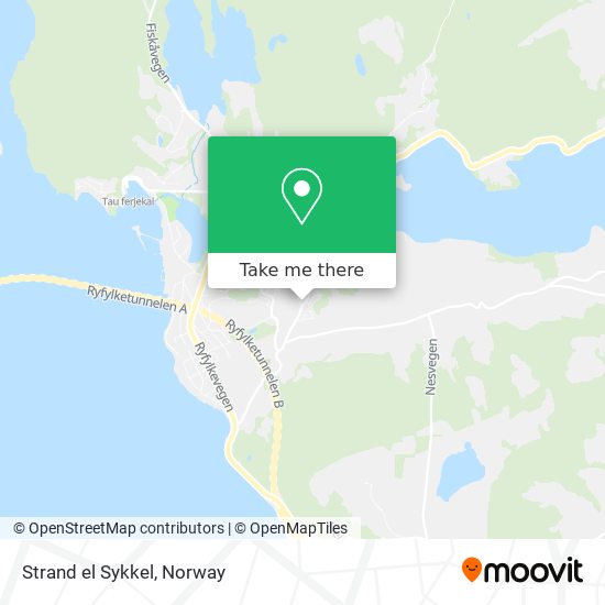 Strand el Sykkel map