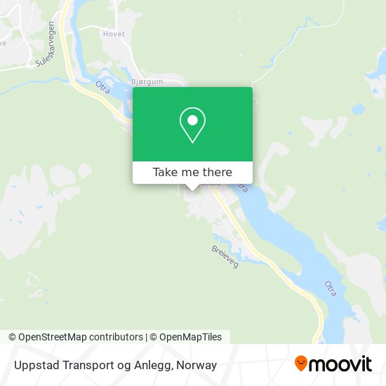 Uppstad Transport og Anlegg map