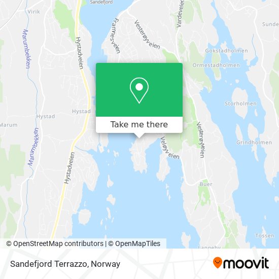 Sandefjord Terrazzo map