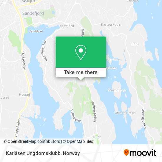 Kariåsen Ungdomsklubb map