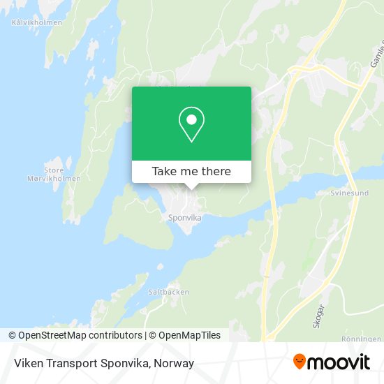 Viken Transport Sponvika map