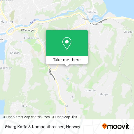 Øberg Kaffe & Kompostbrenneri map