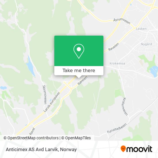 Anticimex AS Avd Larvik map