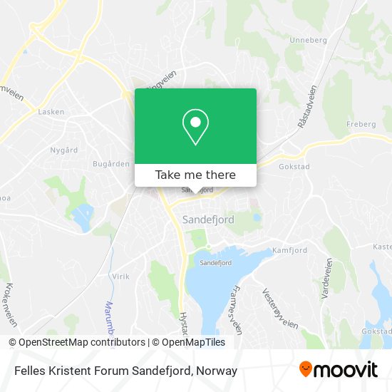 Felles Kristent Forum Sandefjord map