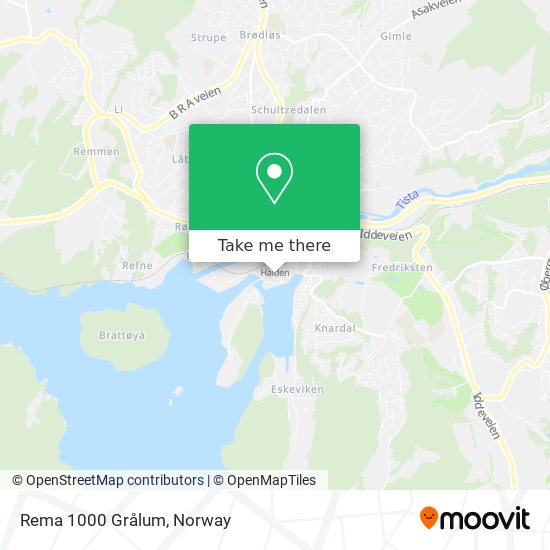 Rema 1000 Grålum map