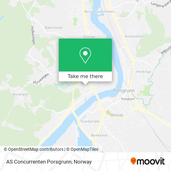 AS Concurrenten Porsgrunn map