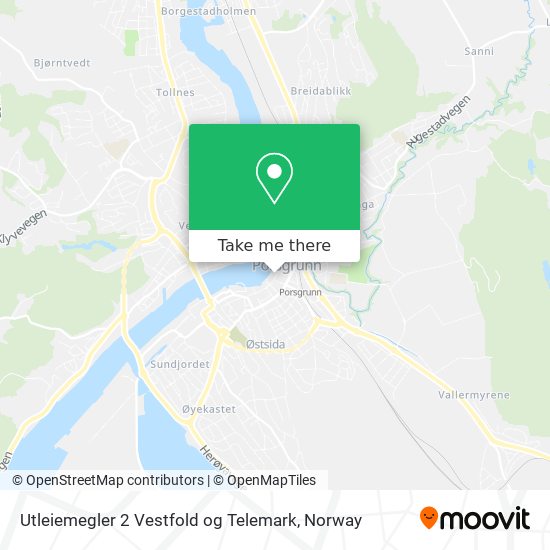 Utleiemegler 2 Vestfold og Telemark map
