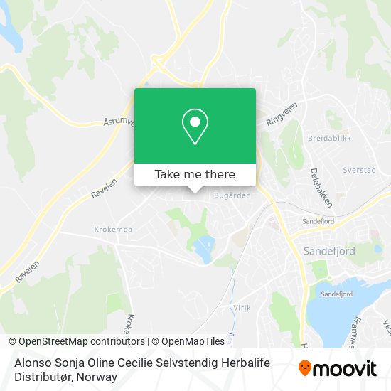 Alonso Sonja Oline Cecilie Selvstendig Herbalife Distributør map