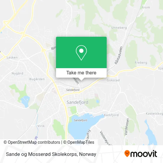 Sande og Mosserød Skolekorps map