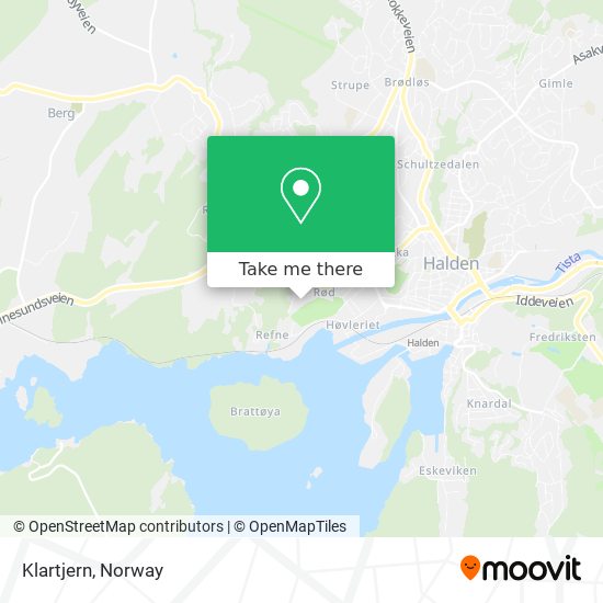 Klartjern map