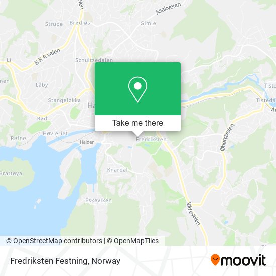 Fredriksten Festning map