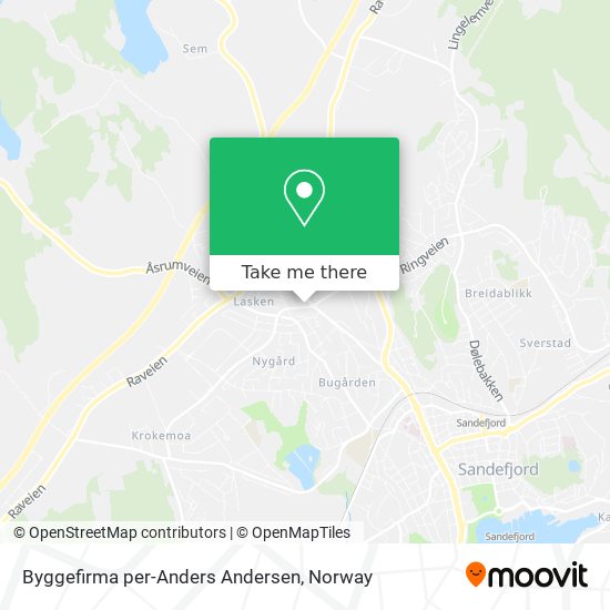 Byggefirma per-Anders Andersen map