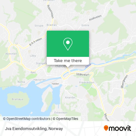 Jva Eiendomsutvikling map