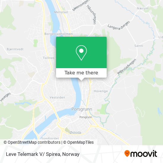 Leve Telemark V/ Spirea map