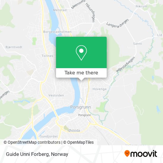 Guide Unni Forberg map