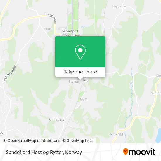 Sandefjord Hest og Rytter map