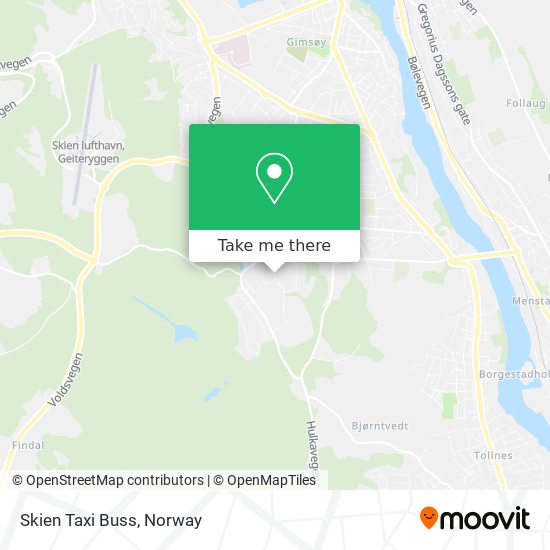 Skien Taxi Buss map