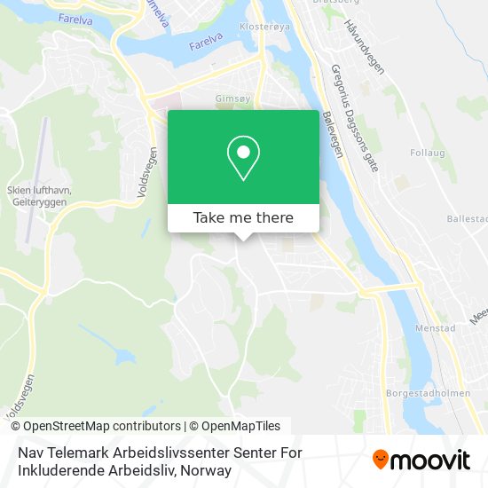 Nav Telemark Arbeidslivssenter Senter For Inkluderende Arbeidsliv map
