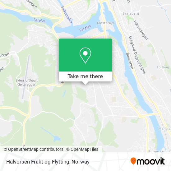 Halvorsen Frakt og Flytting map