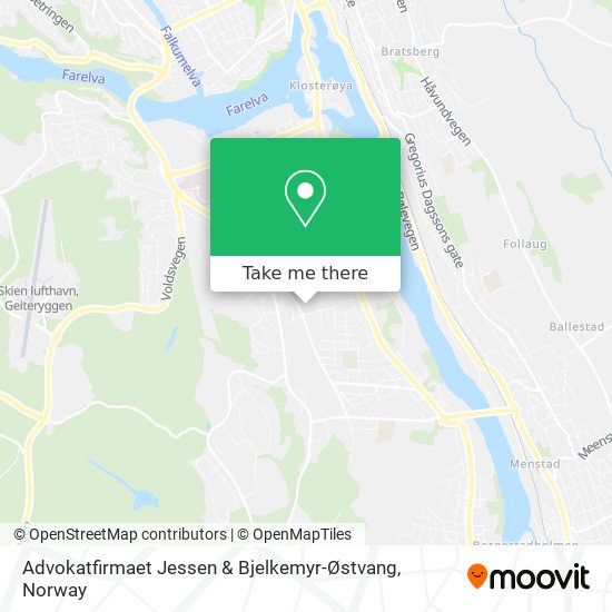 Advokatfirmaet Jessen & Bjelkemyr-Østvang map
